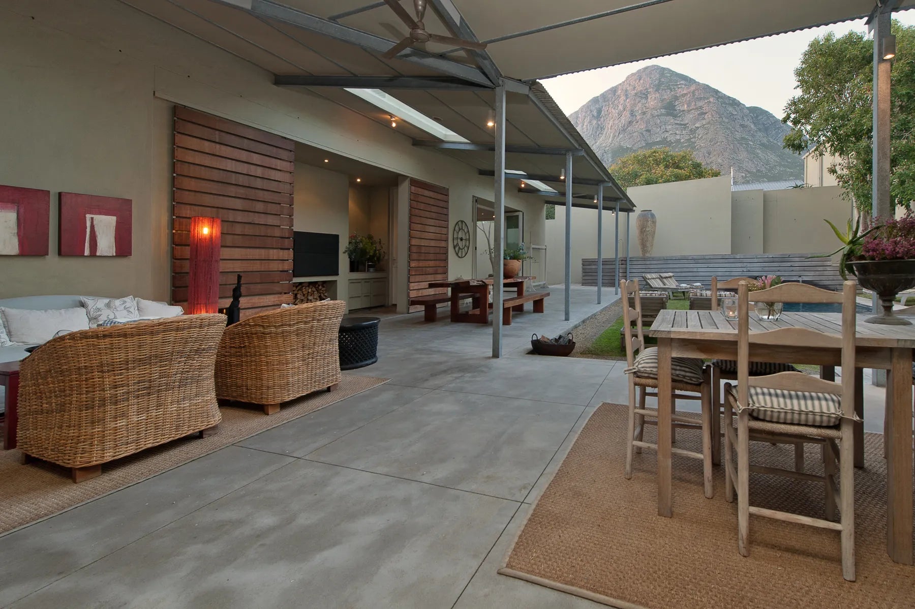 Quart yard at Mosselberg on Grotto Beach, Hermanus, South Africa.