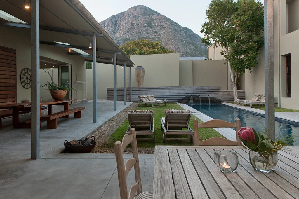 Quart yard at Mosselberg on Grotto Beach, Hermanus, South Africa.