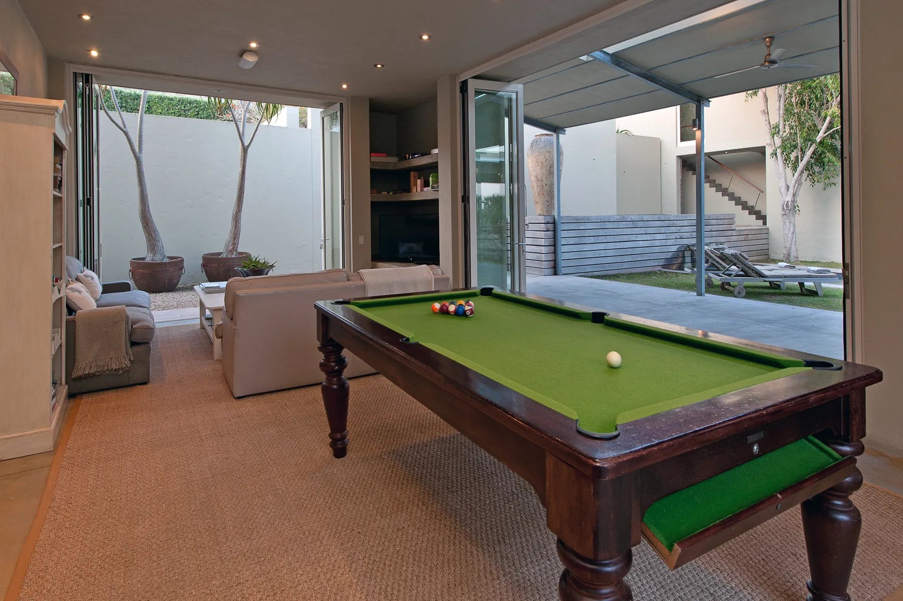 TV & Games room at Mosselberg on Grotto Beach, Hermanus, South Africa.