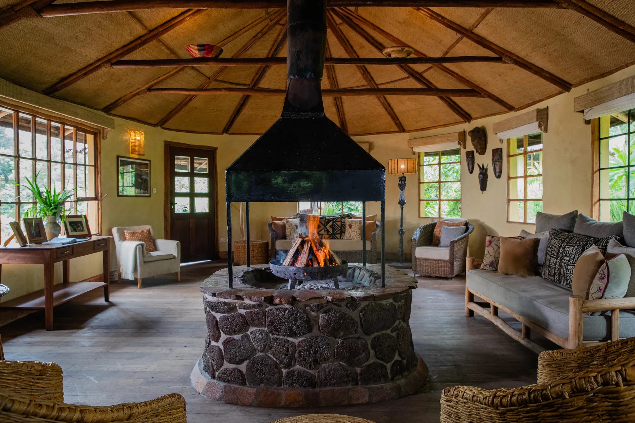 Mount Gahinga Lodge at Mount Gahinga Lodge, Mgahinga Gorilla National Park, Uganda.