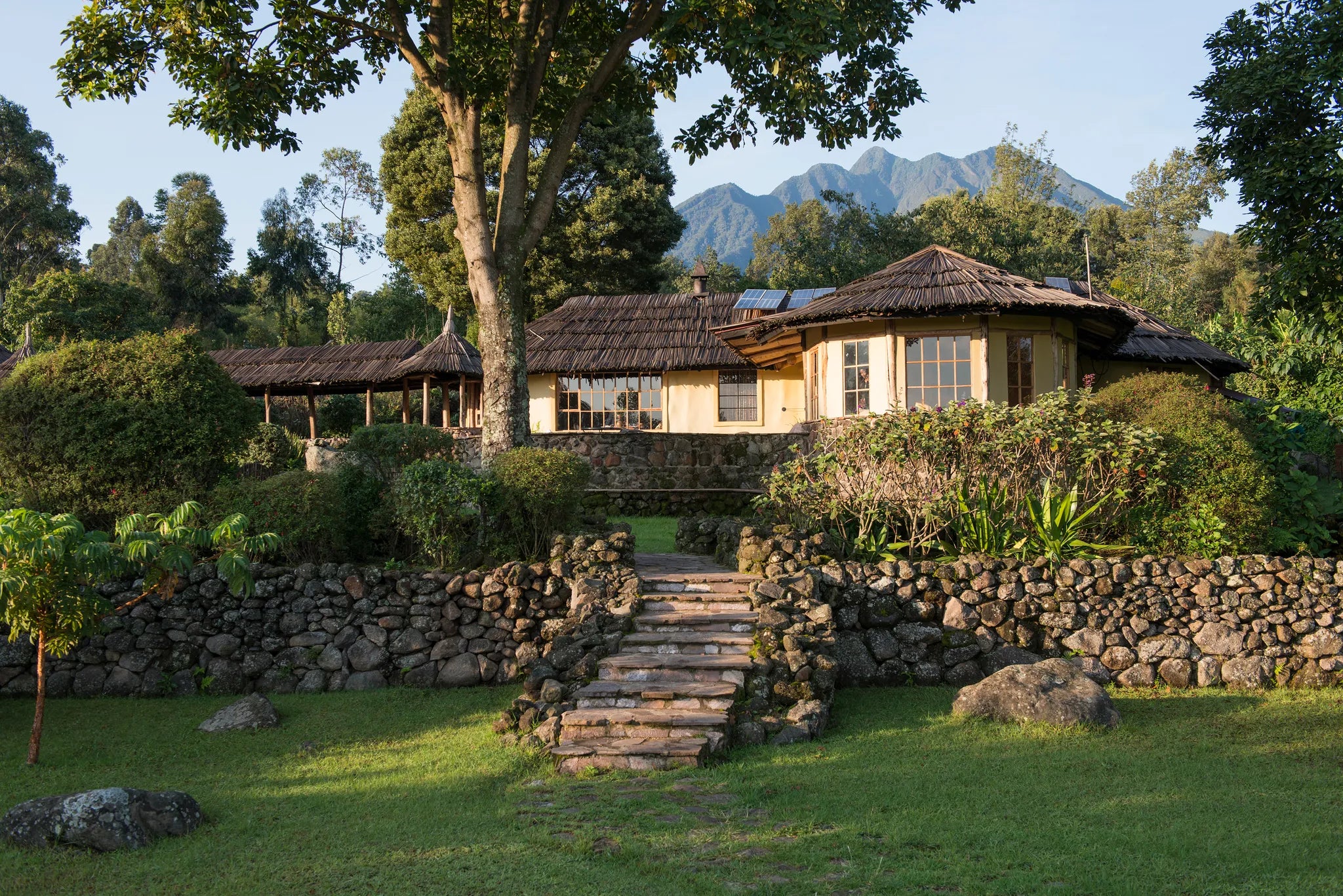 Mount Gahinga Lodge at Mount Gahinga Lodge, Mgahinga Gorilla National Park, Uganda.