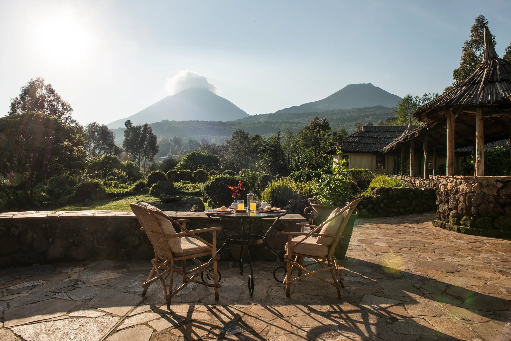 Mount Gahinga Lodge at Mount Gahinga Lodge, Mgahinga Gorilla National Park, Uganda.