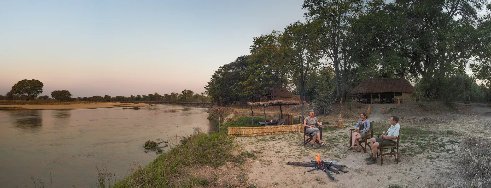 Mwaleshi Camp at Mwaleshi Camp, North Luangwa National Park, Zambia.