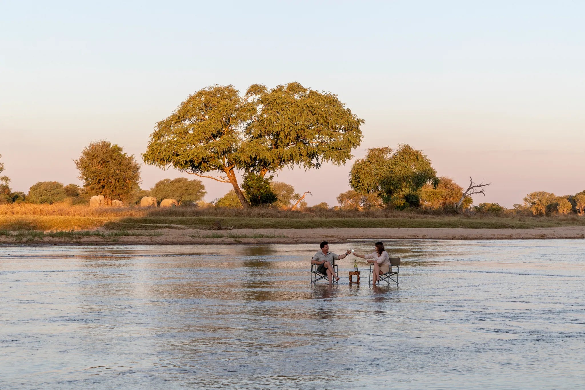 Mwaleshi Camp at Mwaleshi Camp, North Luangwa National Park, Zambia.