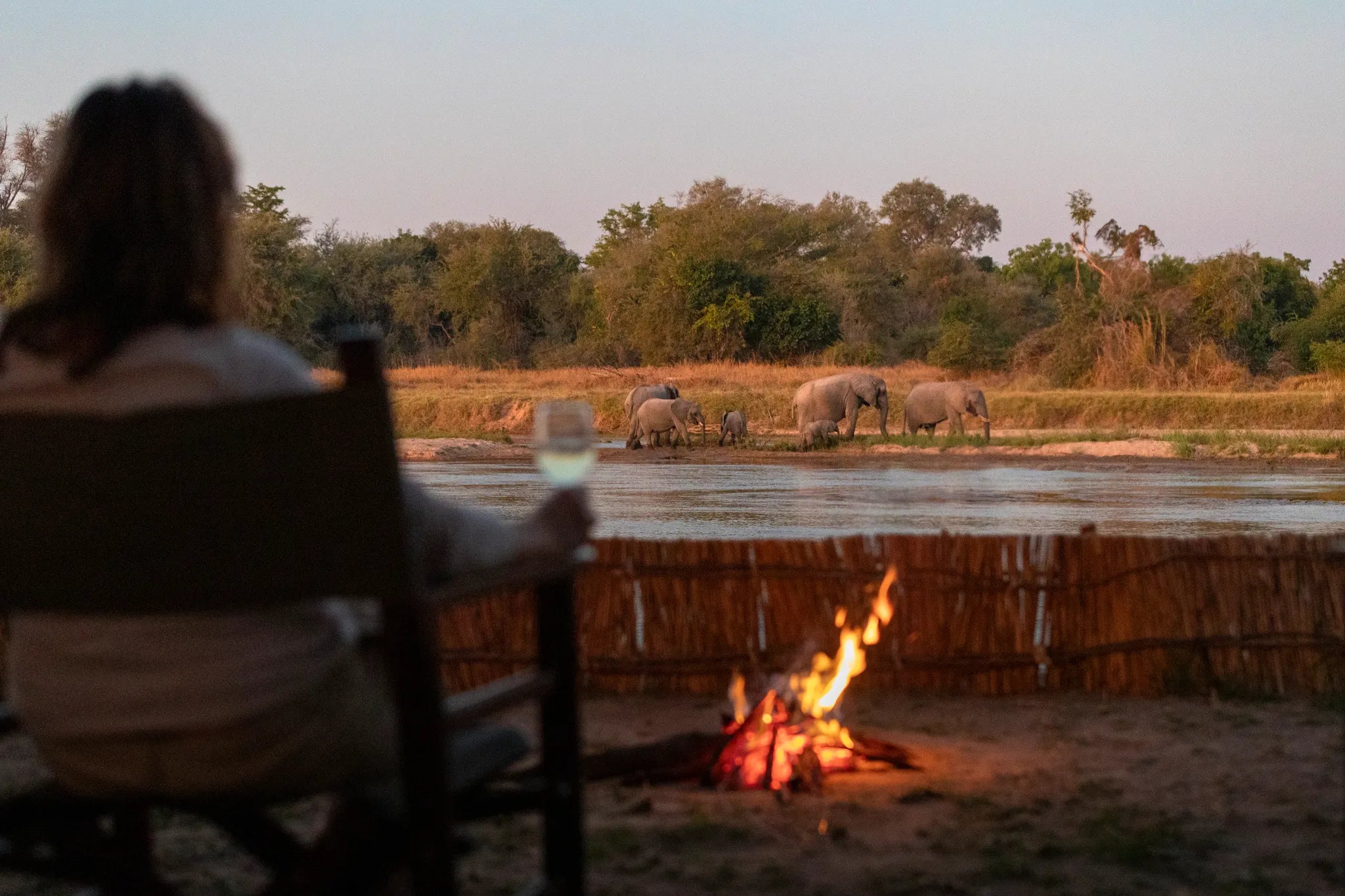 Mwaleshi Camp at Mwaleshi Camp, North Luangwa National Park, Zambia.