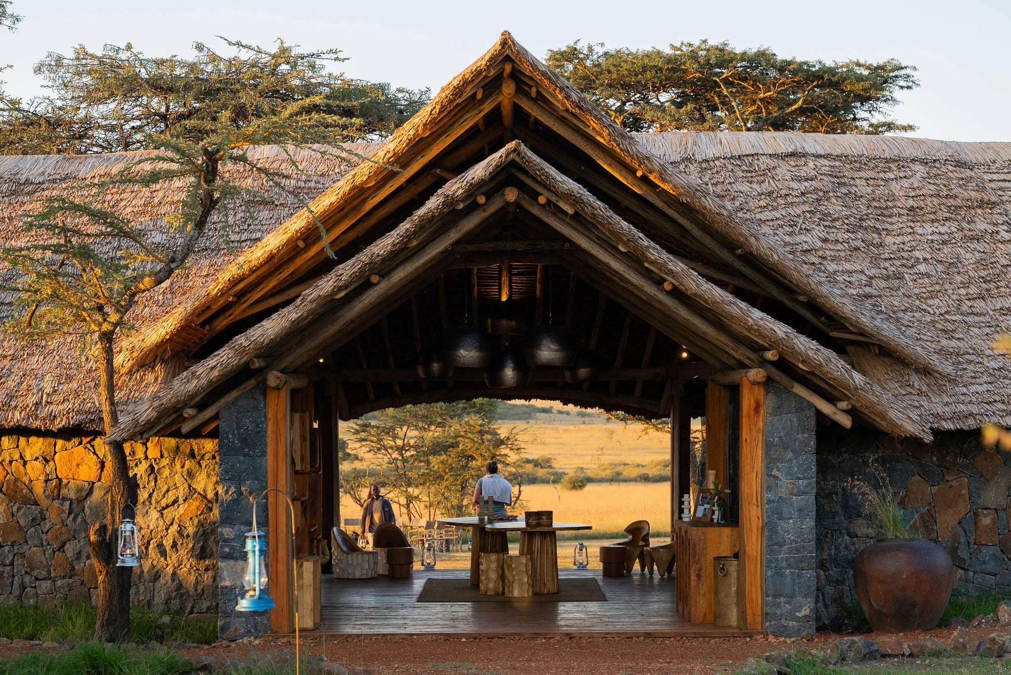 Naboisho Camp - Main Area Entrance at Naboisho, Mara Naboisho Conservancy, Kenya.