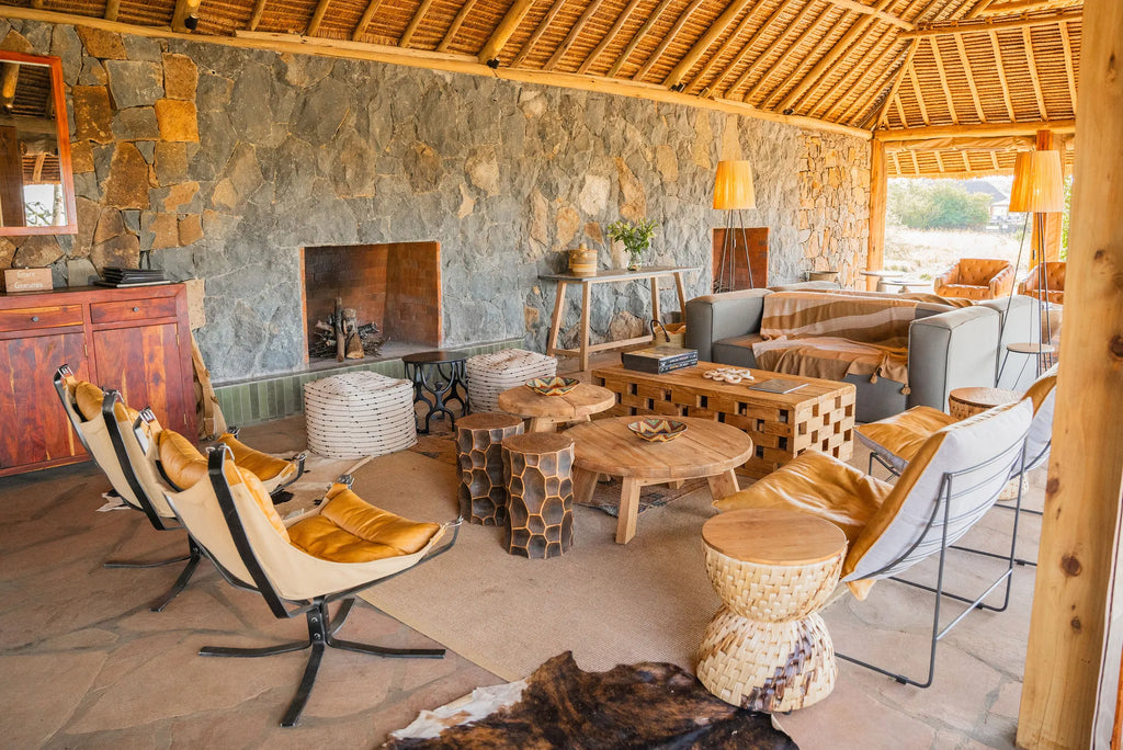Naboisho Camp - Main Area Lounge at Naboisho, Mara Naboisho Conservancy, Kenya.