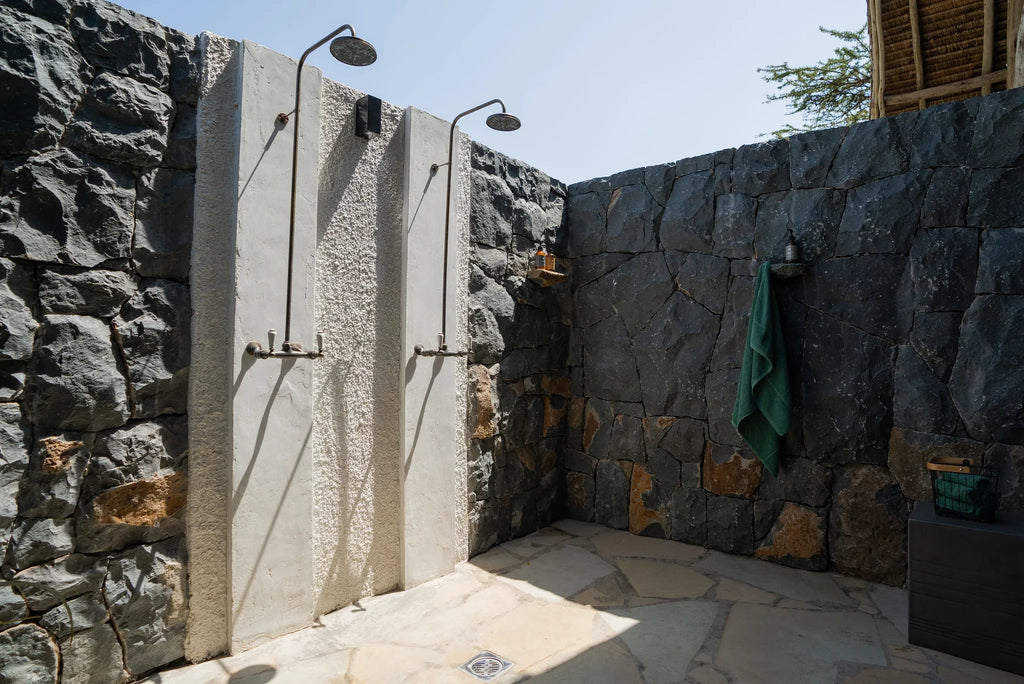 Naboisho Camp - Outdoor Shower at Naboisho, Mara Naboisho Conservancy, Kenya.