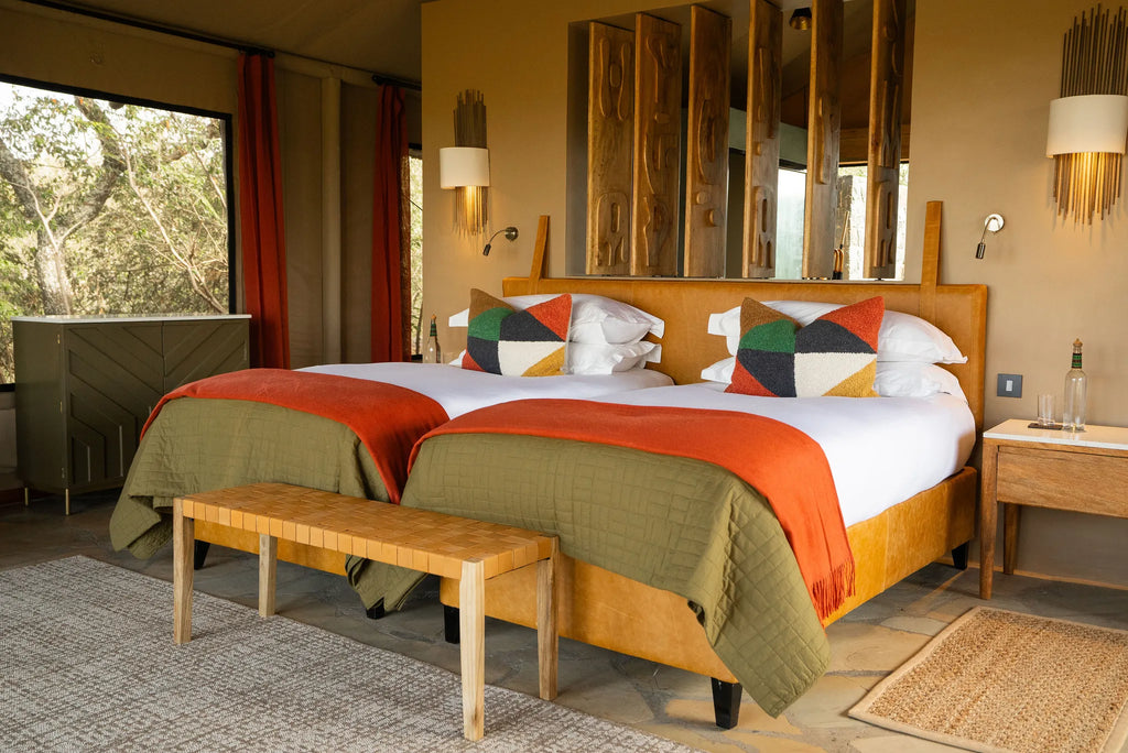 Naboisho Camp - Twin Tent Interior at Naboisho, Mara Naboisho Conservancy, Kenya.