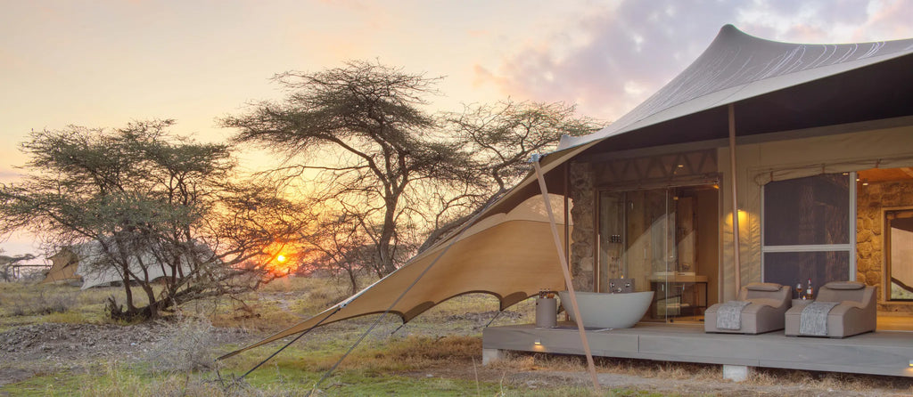 Namiri Plains - External View at Namiri Plains Camp, Eastern Serengeti, Tanzania.