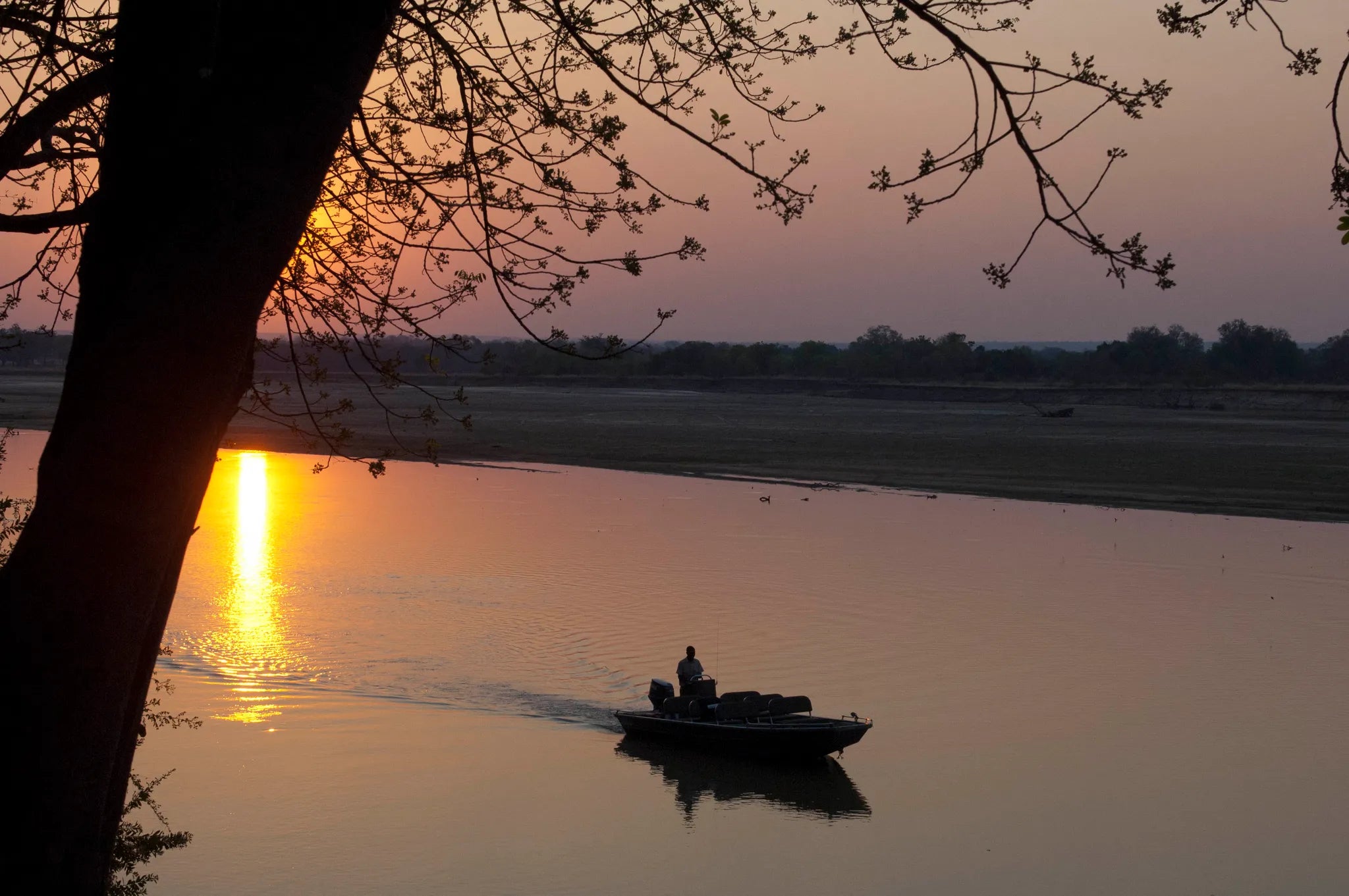 Nkwali Camp at Nkwali Camp, South Luangwa National Park, Zambia.