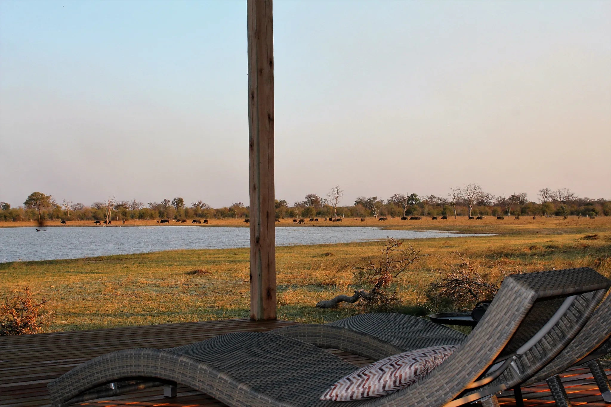 Nogatsaa Pans at Nogatsaa Pans Chobe Lodge, Nogatsaa - Chobe National Park, Botswana.