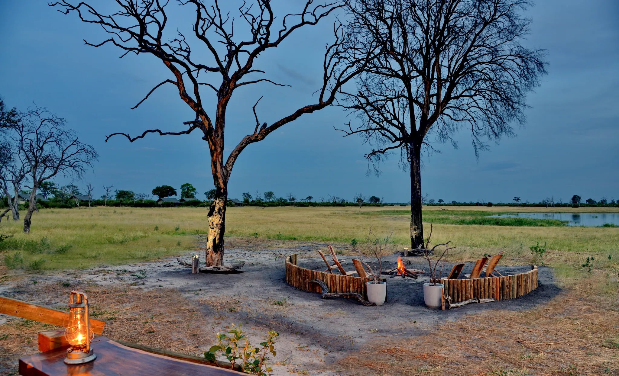 Nogatsaa Pans at Nogatsaa Pans Chobe Lodge, Nogatsaa - Chobe National Park, Botswana.
