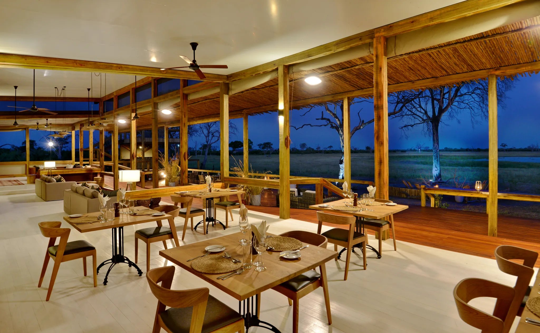 Nogatsaa Pans at Nogatsaa Pans Chobe Lodge, Nogatsaa - Chobe National Park, Botswana.