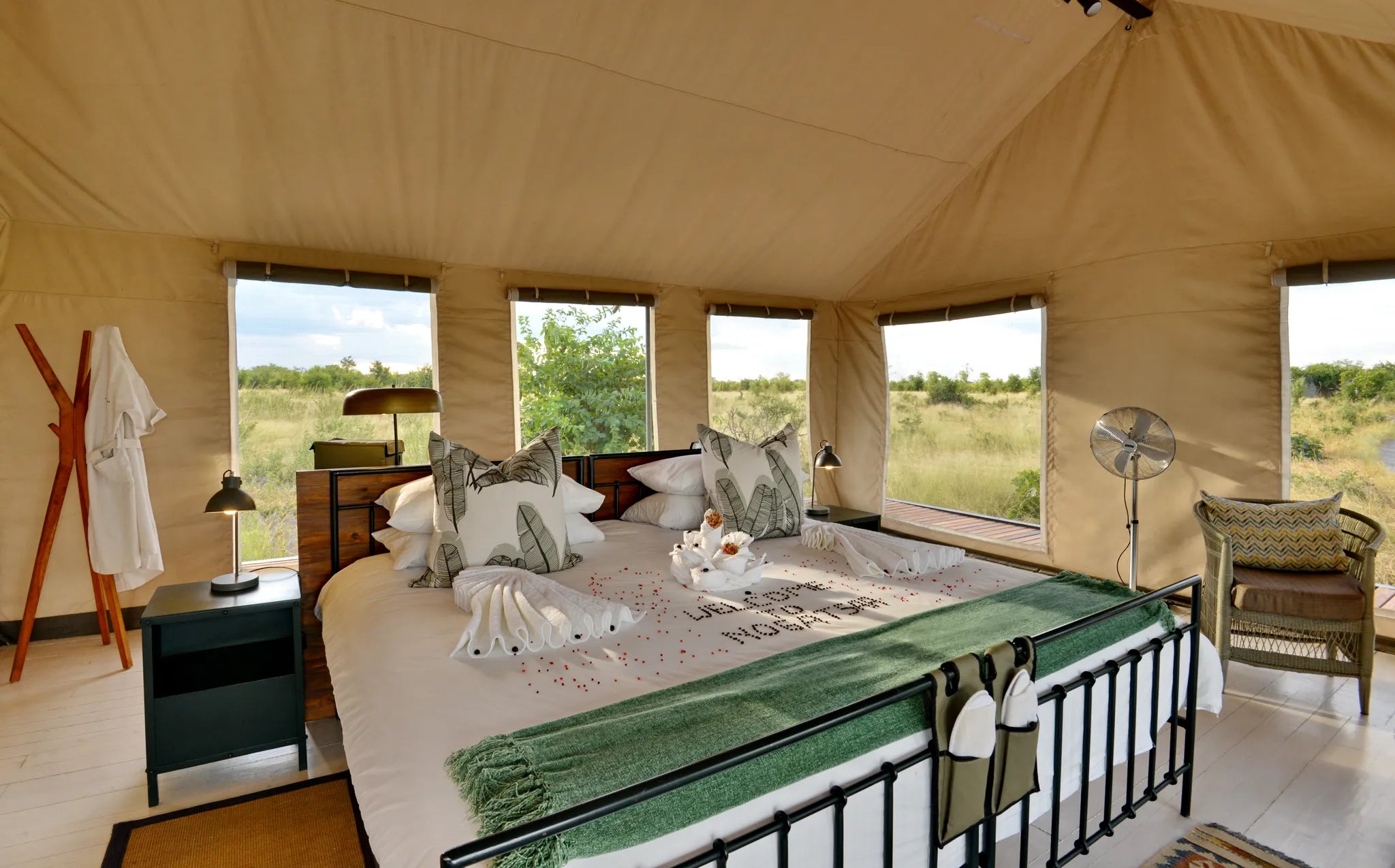 Nogatsaa Pans at Nogatsaa Pans Chobe Lodge, Nogatsaa - Chobe National Park, Botswana.