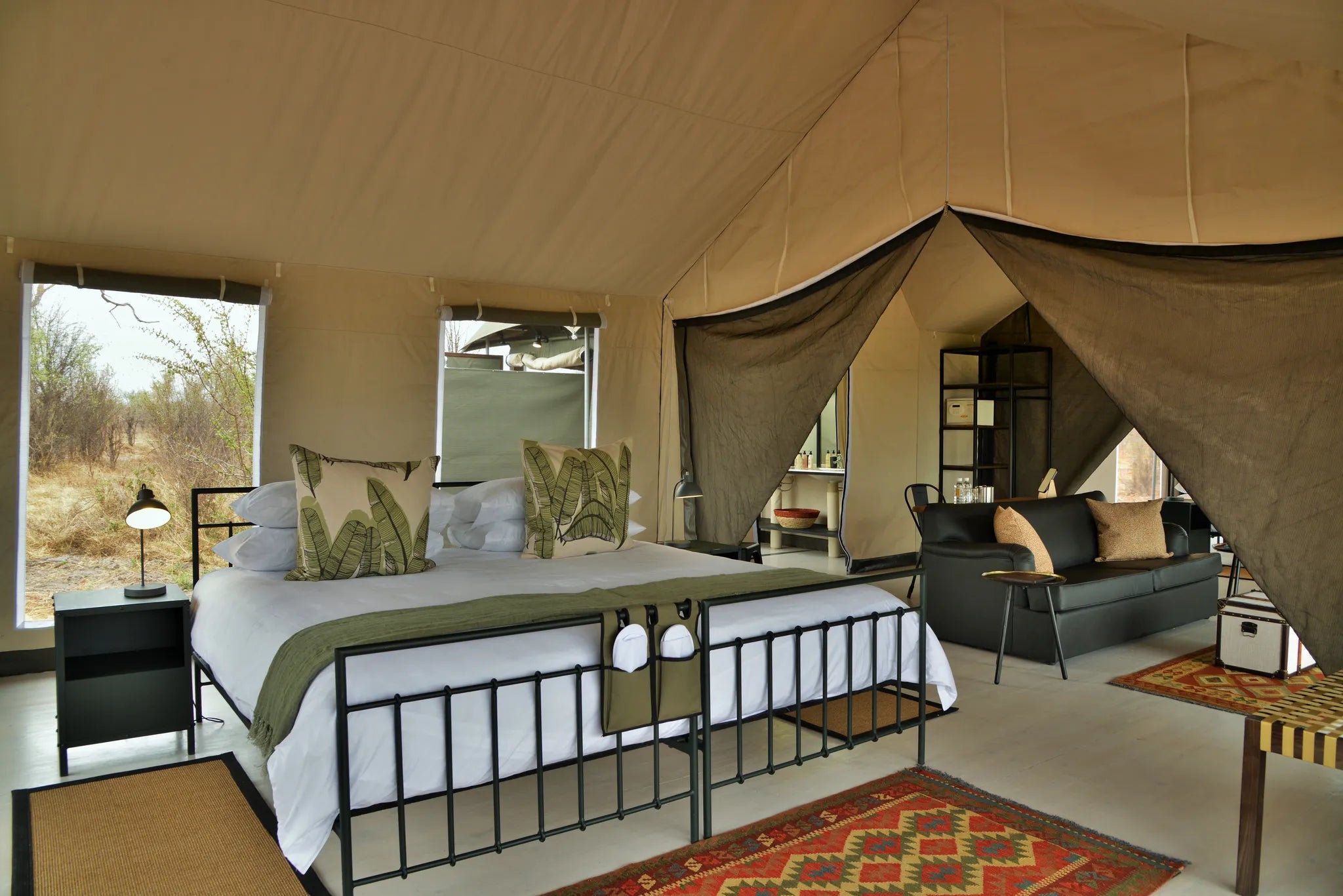 Family Tent at Nogatsaa Pans Chobe Lodge, Nogatsaa - Chobe National Park, Botswana.