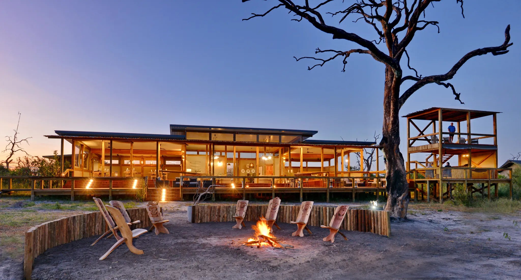 Nogatsaa Pans Chobe Lodge at Nogatsaa Pans Chobe Lodge, Nogatsaa - Chobe National Park, Botswana.