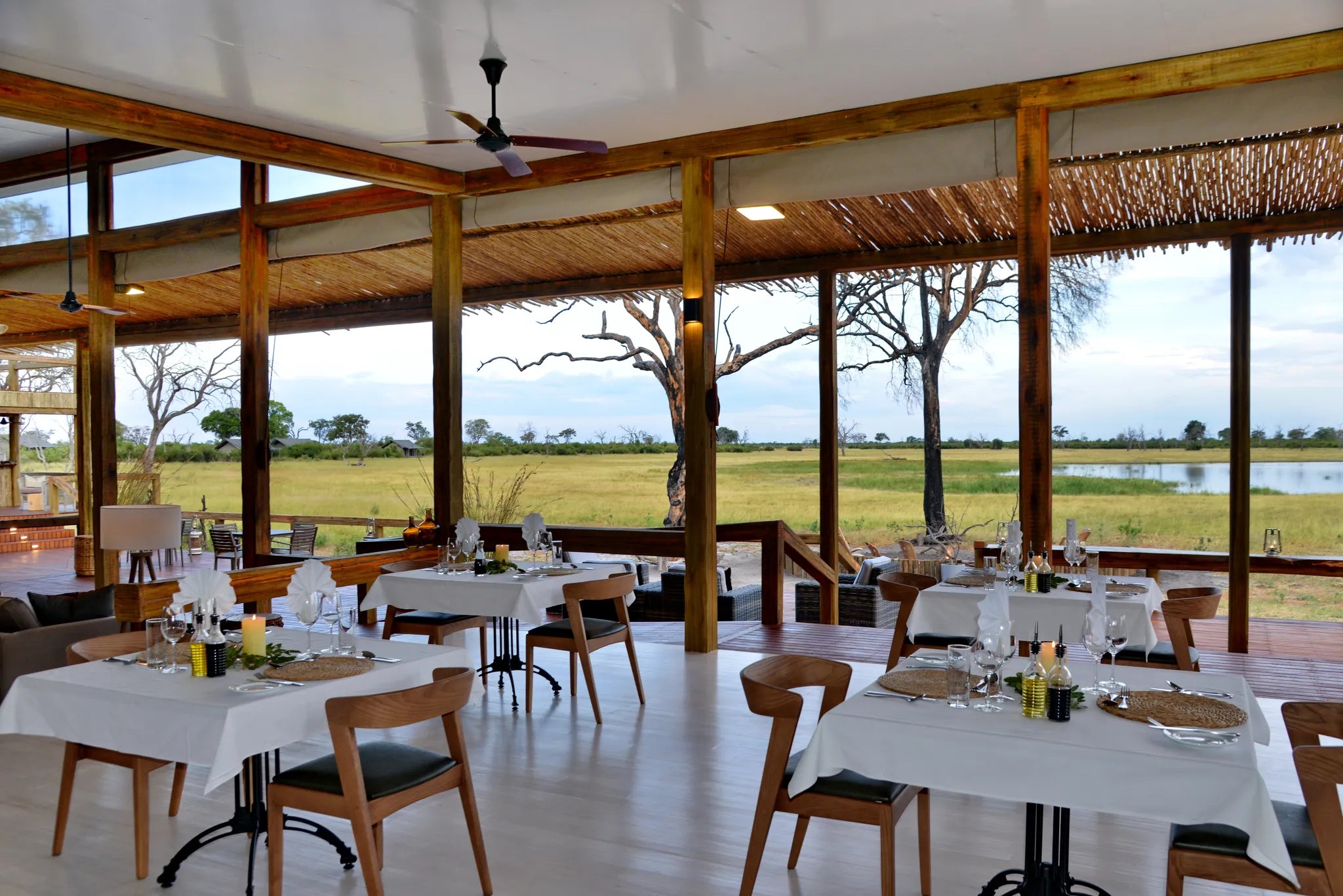 Nogatsaa Pans at Nogatsaa Pans Chobe Lodge, Nogatsaa - Chobe National Park, Botswana.
