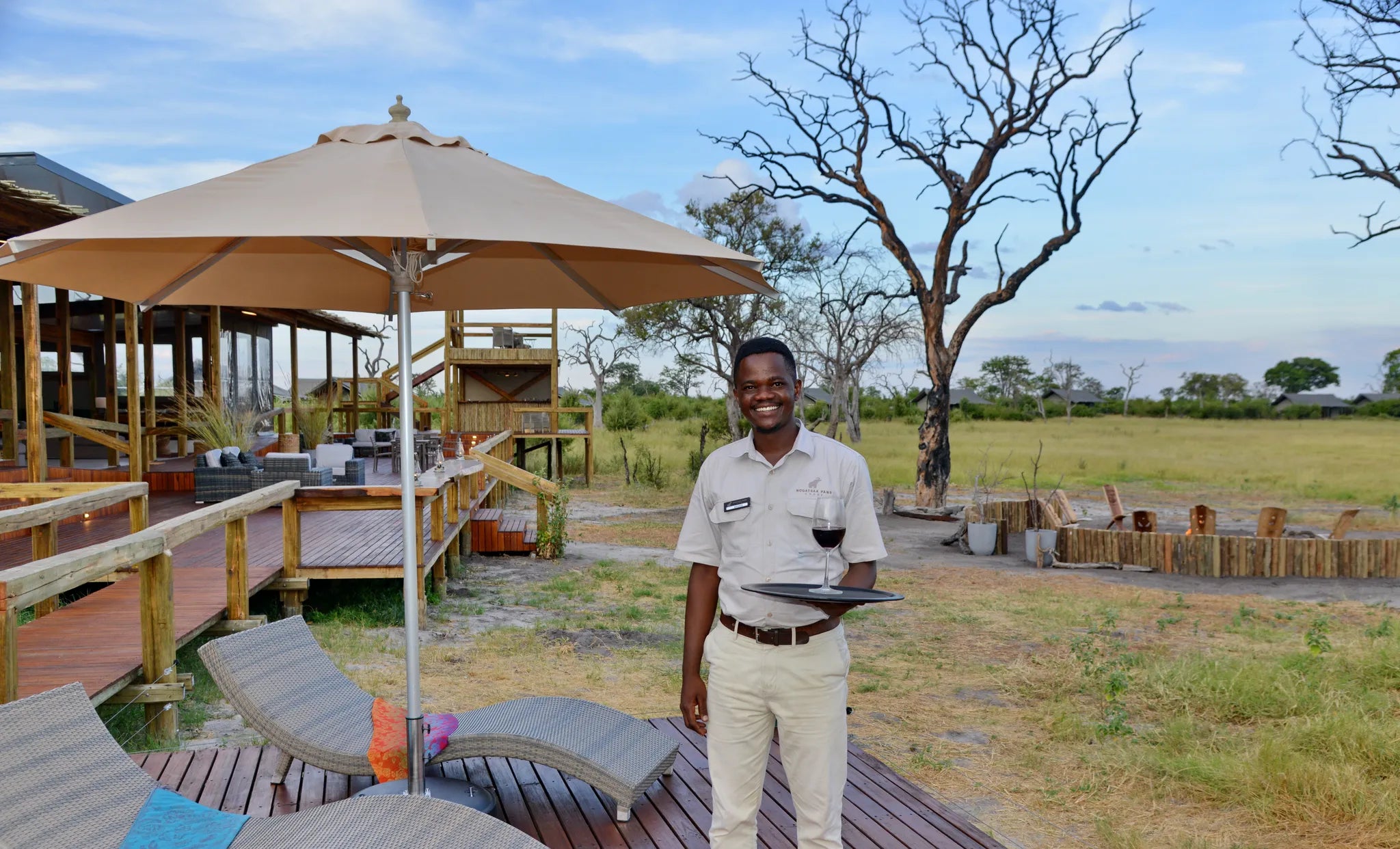 Nogatsaa Pans at Nogatsaa Pans Chobe Lodge, Nogatsaa - Chobe National Park, Botswana.