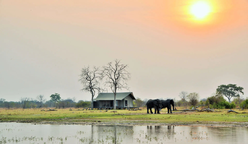 Nogatsaa pans at Nogatsaa Pans Chobe Lodge, Nogatsaa - Chobe National Park, Botswana.