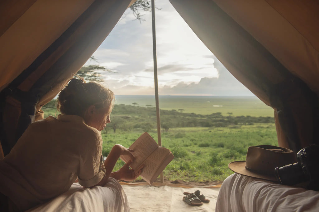 Views across the vast plains (Serengeti pictured) at Nomad Tanzania Expeditionary Walking Camp [Jul-Oct] , Ruaha National ...