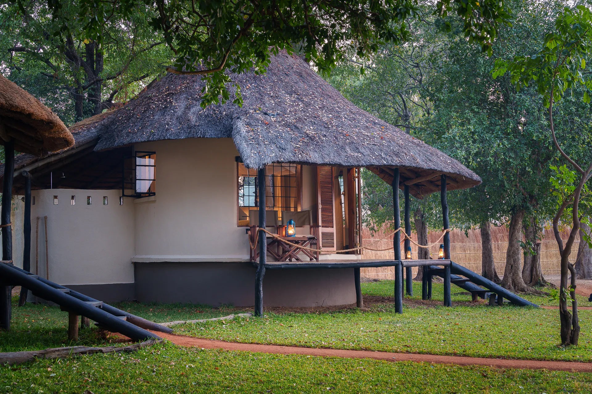 Nsefu Camp at Nsefu Camp, South Luangwa National Park, Zambia.