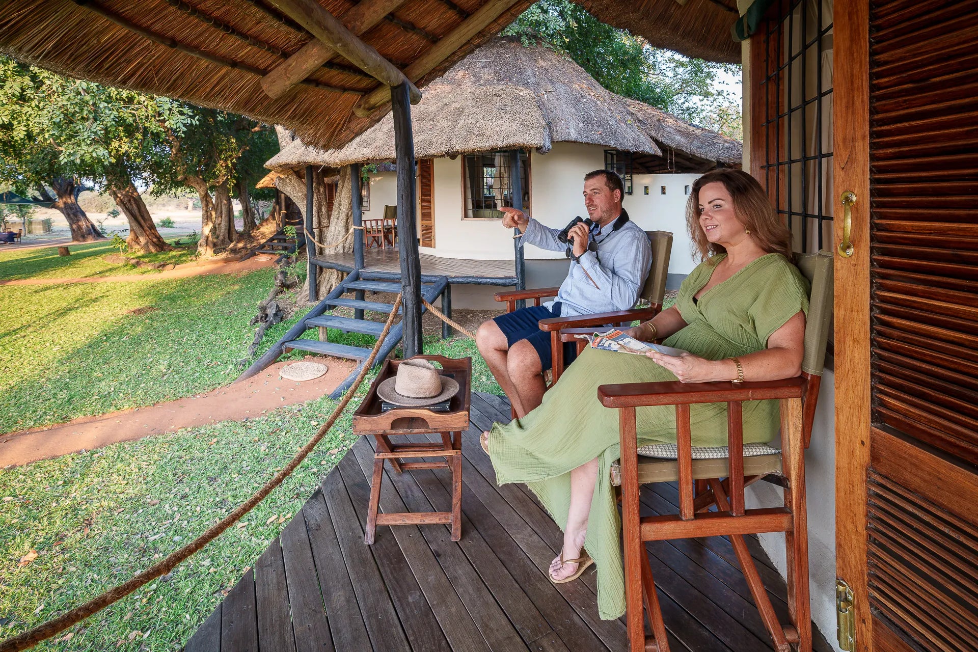 Nsefu Camp at Nsefu Camp, South Luangwa National Park, Zambia.