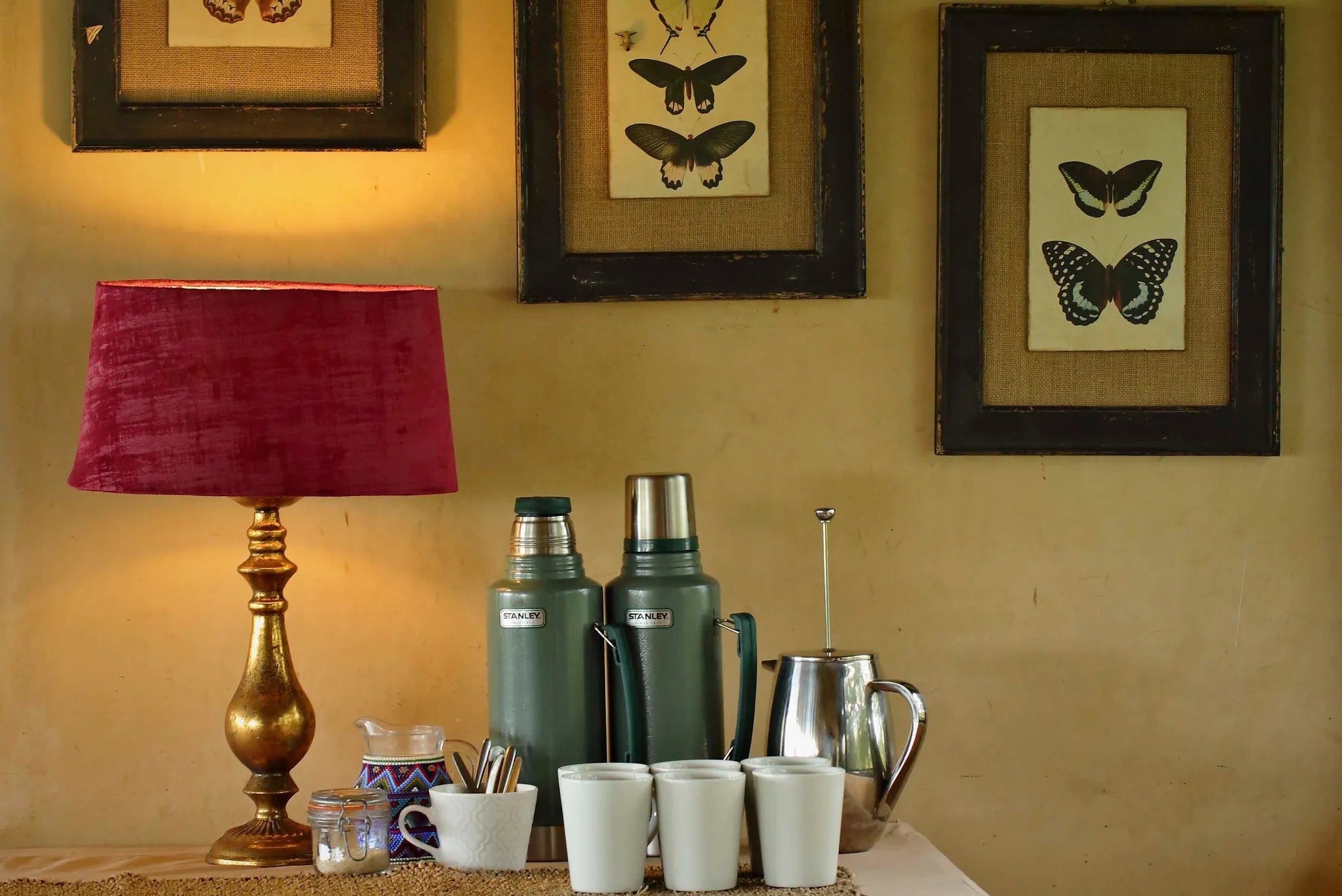 Asilia Ol Pejeta Bush Camp - Afternoon Tea Set Up at Ol Pejeta Bush Camp, Ol Pejeta Conservancy, Kenya.