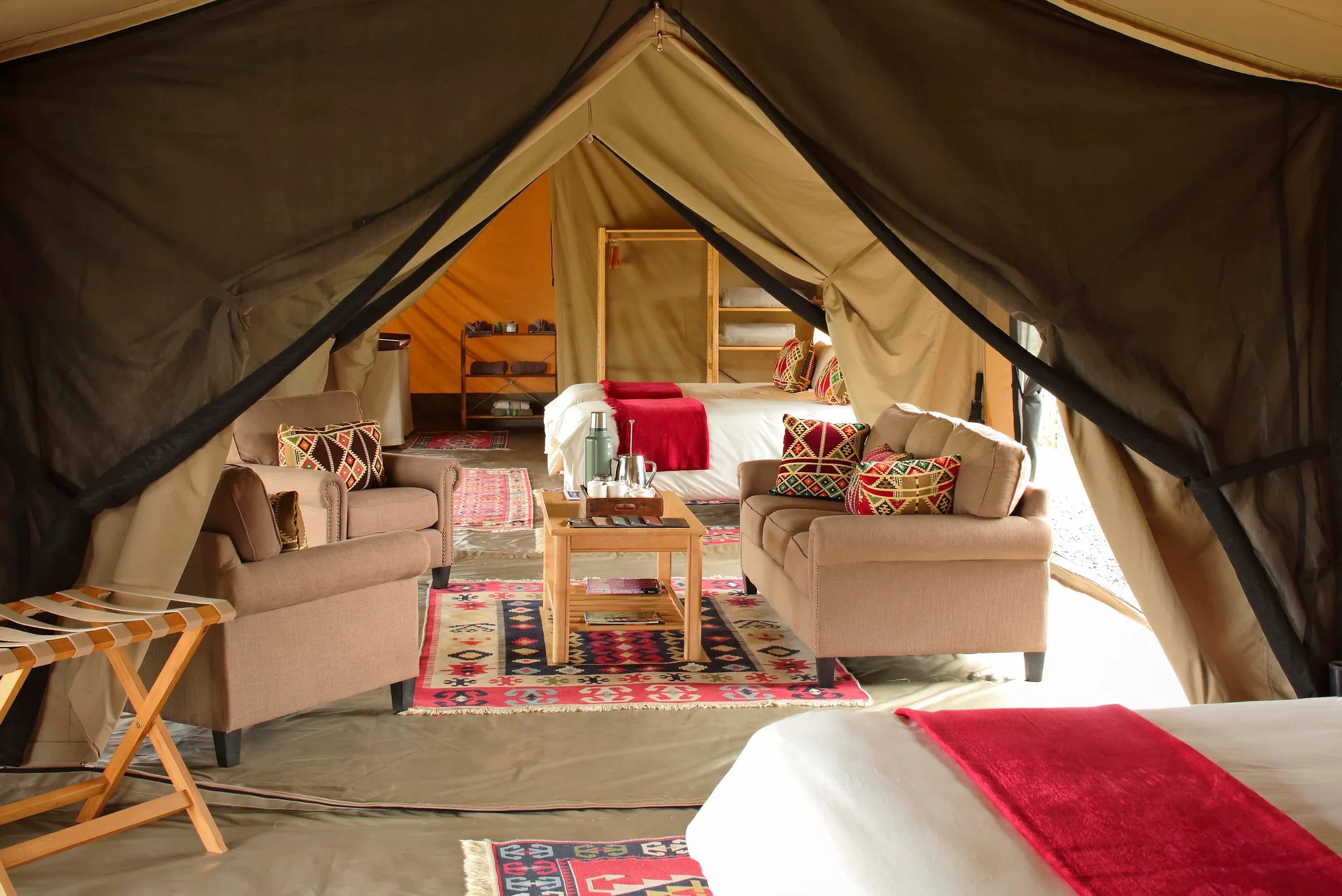 Asilia Ol Pejeta Bush Camp - Family Tent at Ol Pejeta Bush Camp, Ol Pejeta Conservancy, Kenya.