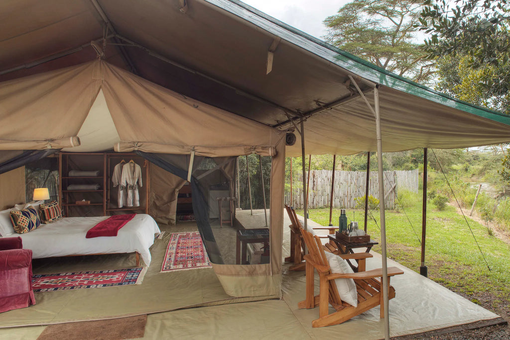 Asilia Ol Pejeta Bush Camp - Guest Tent Exterior at Ol Pejeta Bush Camp, Ol Pejeta Conservancy, Kenya.