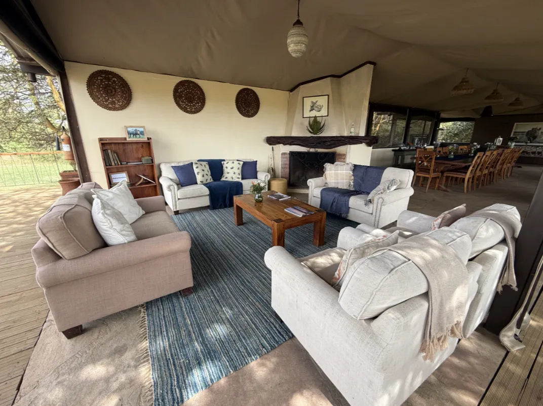 Asilia Ol Pejeta Bush Camp - Lounge at Ol Pejeta Bush Camp, Ol Pejeta Conservancy, Kenya.