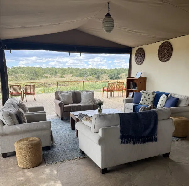 Asilia Ol Pejeta Bush Camp - Mess Area at Ol Pejeta Bush Camp, Ol Pejeta Conservancy, Kenya.