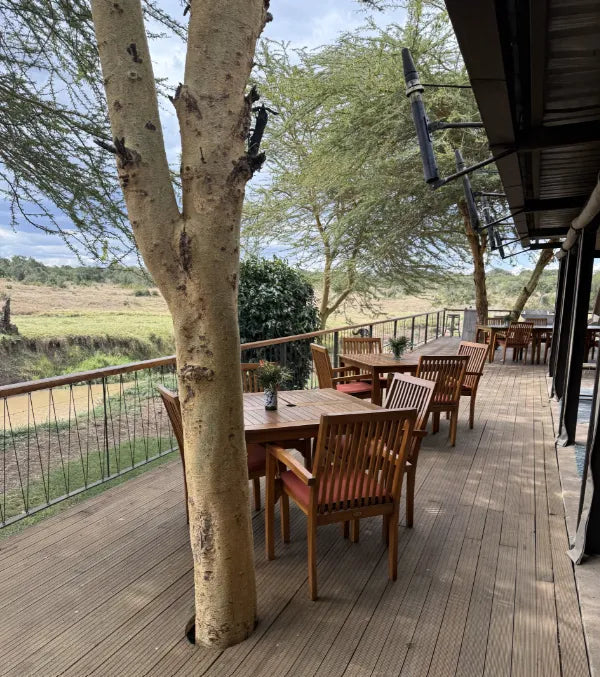 Asilia Ol Pejeta Bush Camp - Outdoor Dining Area at Ol Pejeta Bush Camp, Ol Pejeta Conservancy, Kenya.