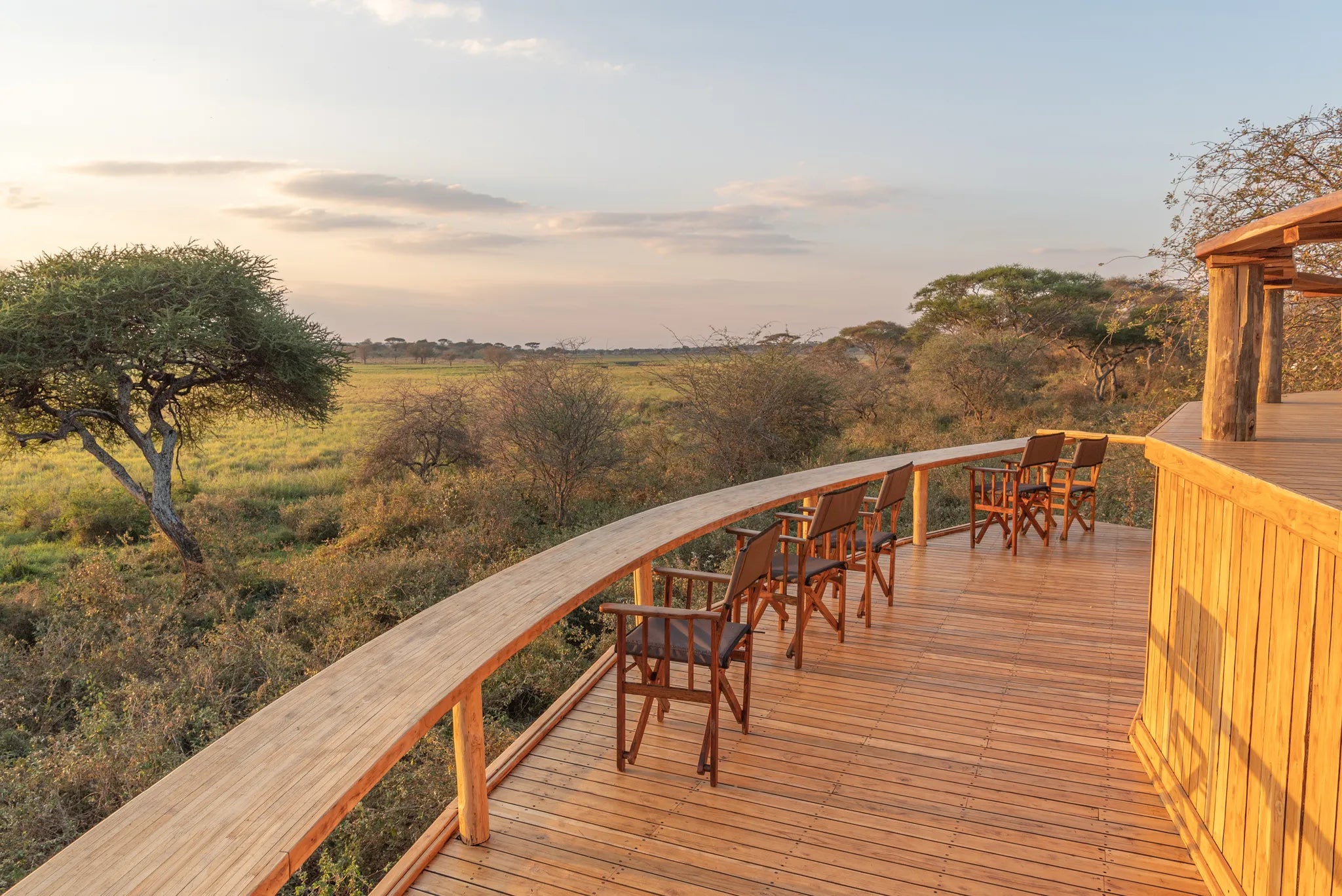 Oliver's - Scenic view from lower deck at Oliver's Camp, Tarangire National Park, Tanzania.