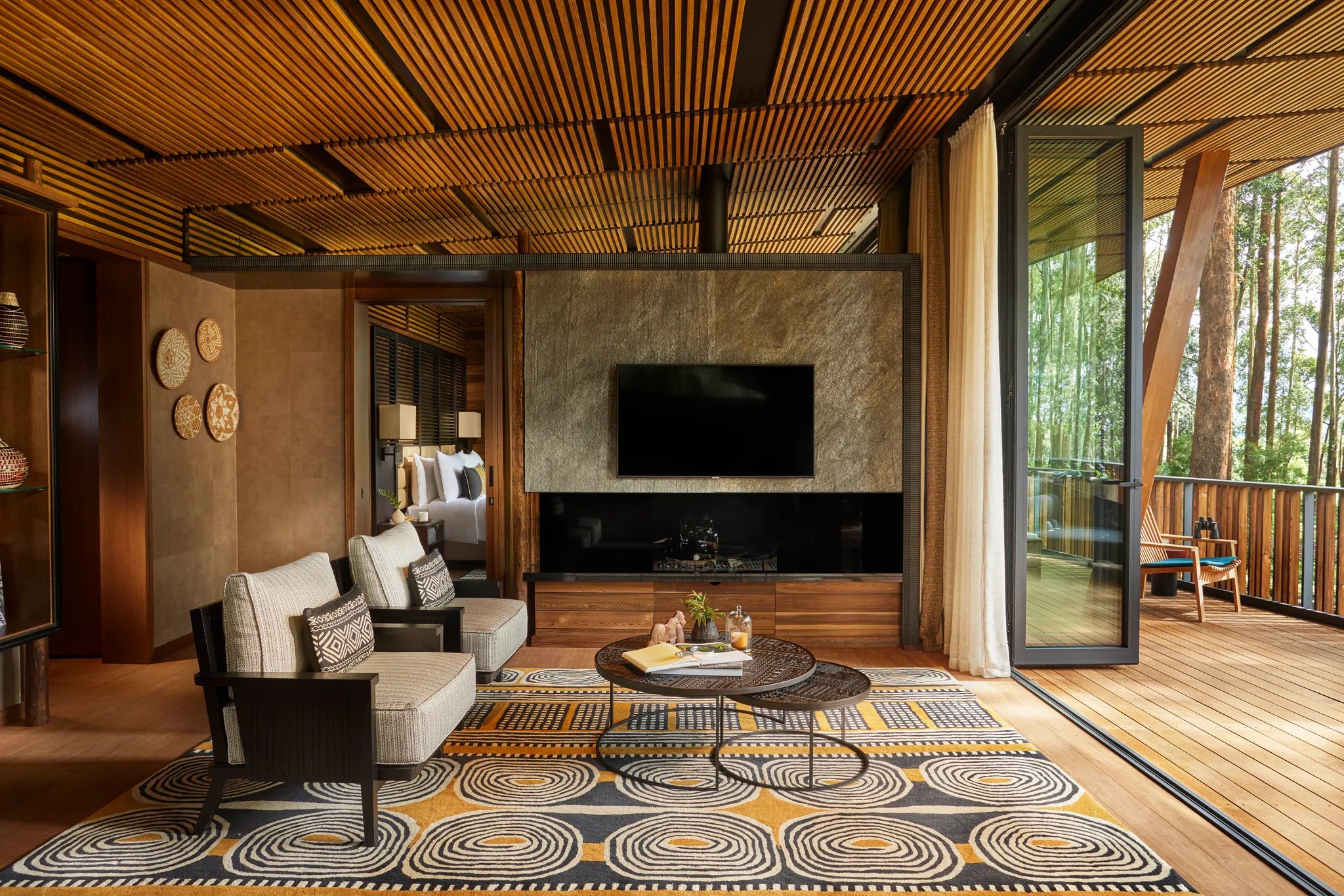 VIRUNGA SUITE at One & Only Gorilla's Nest, Volcanoes National Park, Rwanda.