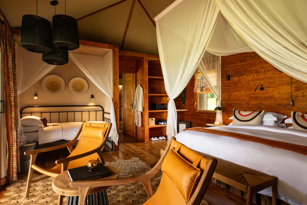 Asilia Africa - Sayari Retreat - Double Room with Day Bed at Retreats at Sayari, Northern Serengeti, Tanzania.