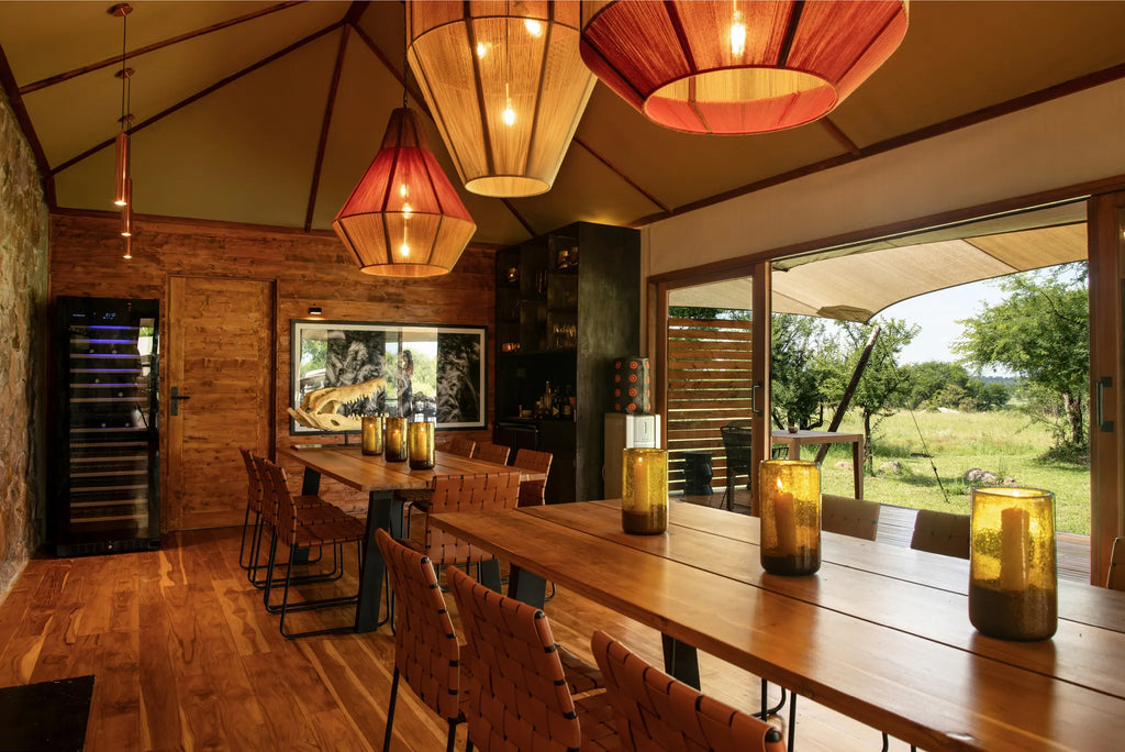 Asilia Africa - Sayari Retreat - Shared Main Area Interior at Retreats at Sayari, Northern Serengeti, Tanzania.