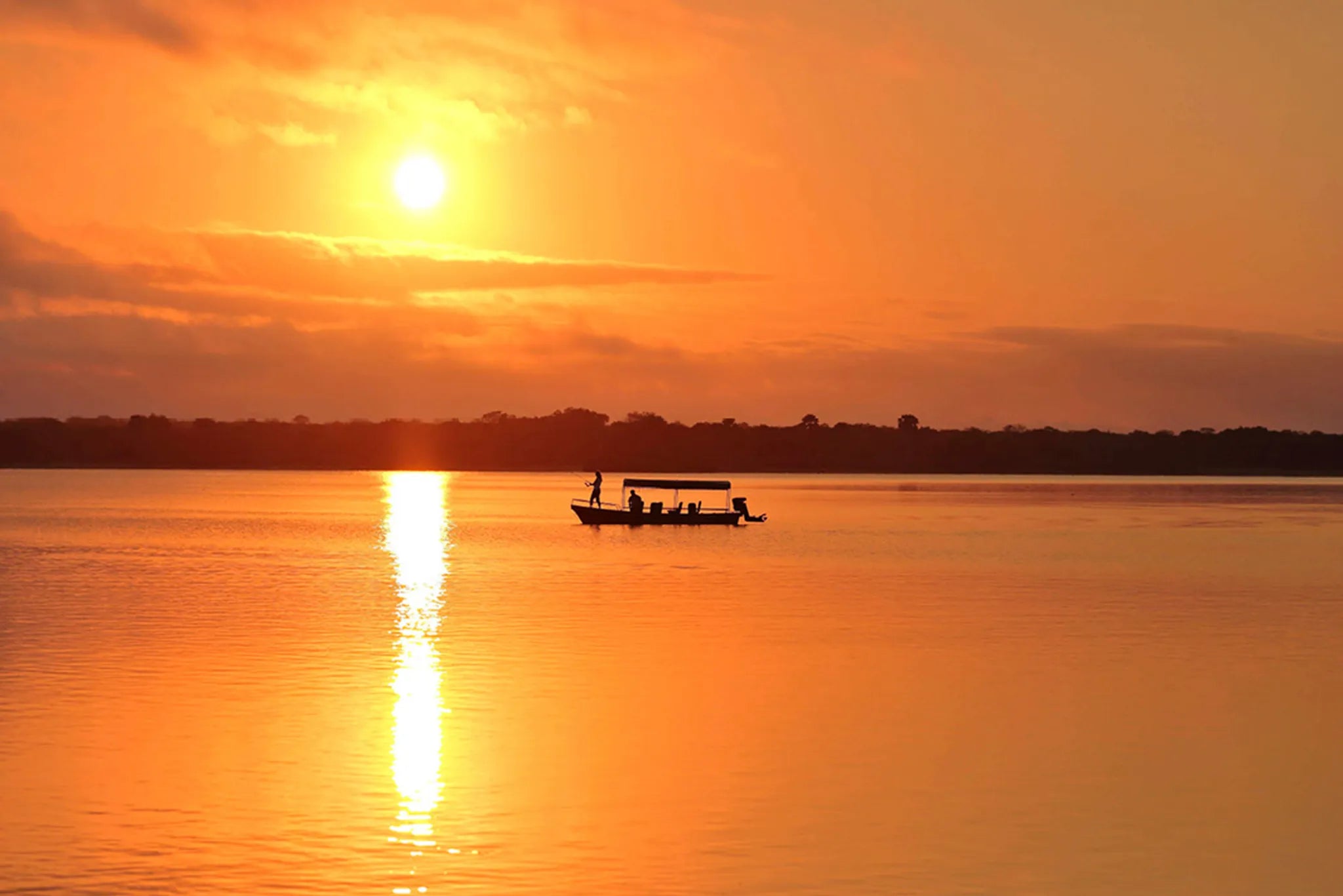 Roho ya Selous - Fishing at sunrise at Roho Ya Selous, Nyerere National Park, Tanzania.