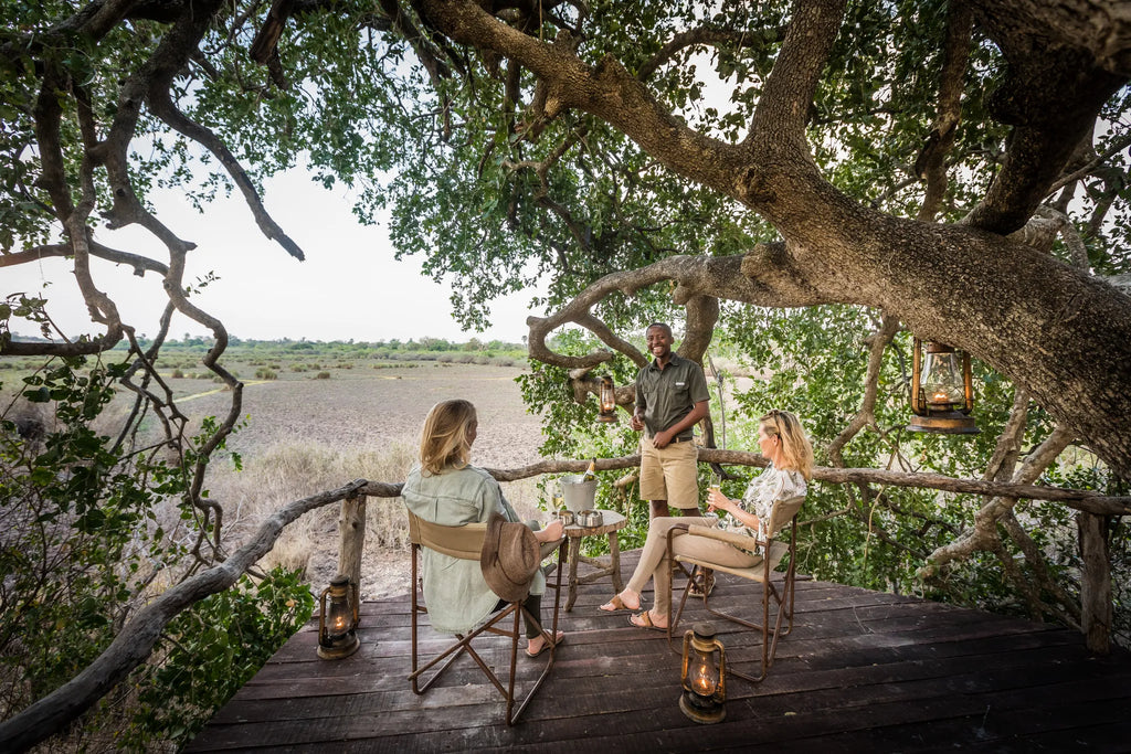 The hide at The Garden at Sand Rivers Selous, Nyerere National Park, Tanzania.