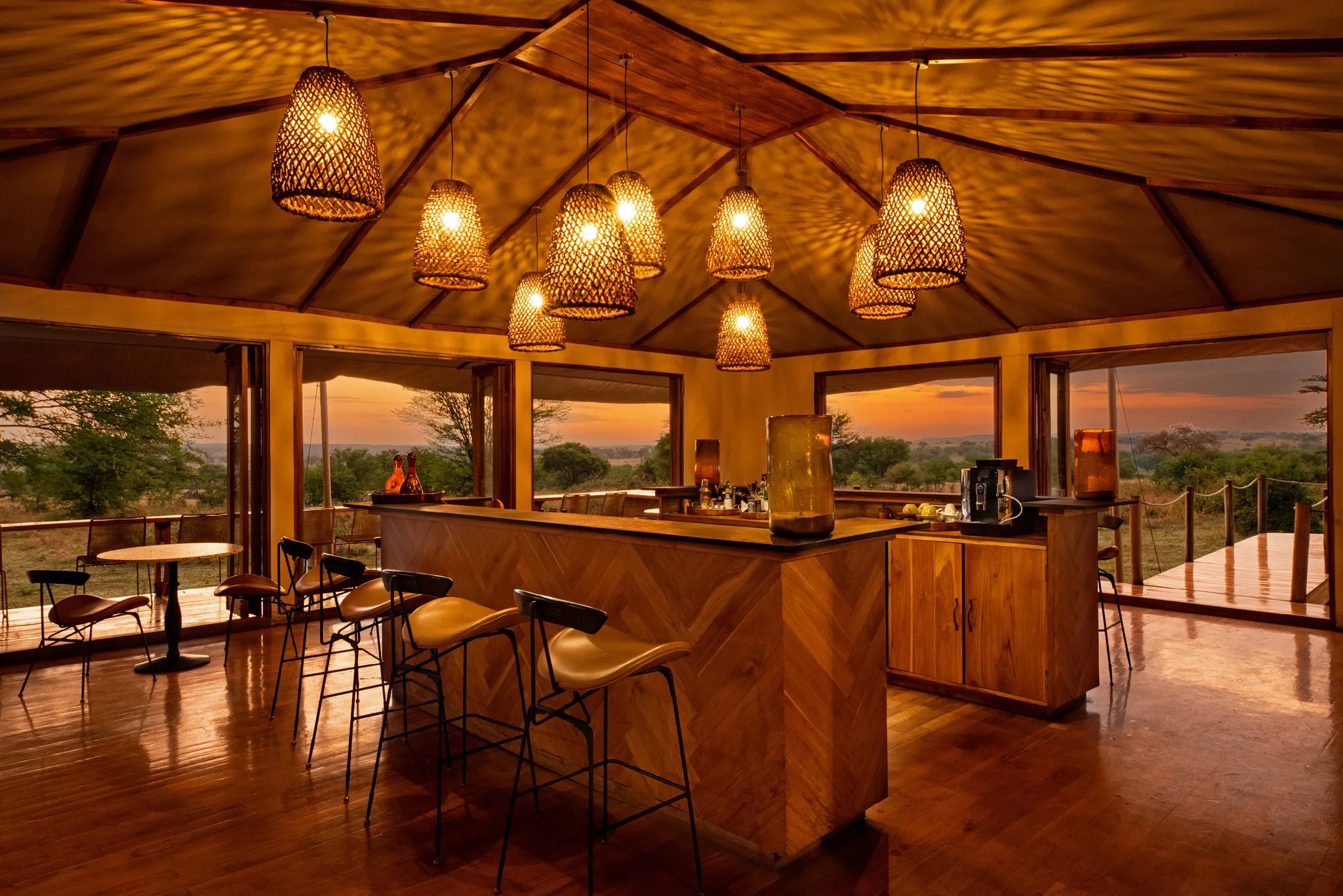 Sayari - Bar area at Sayari, Northern Serengeti, Tanzania.