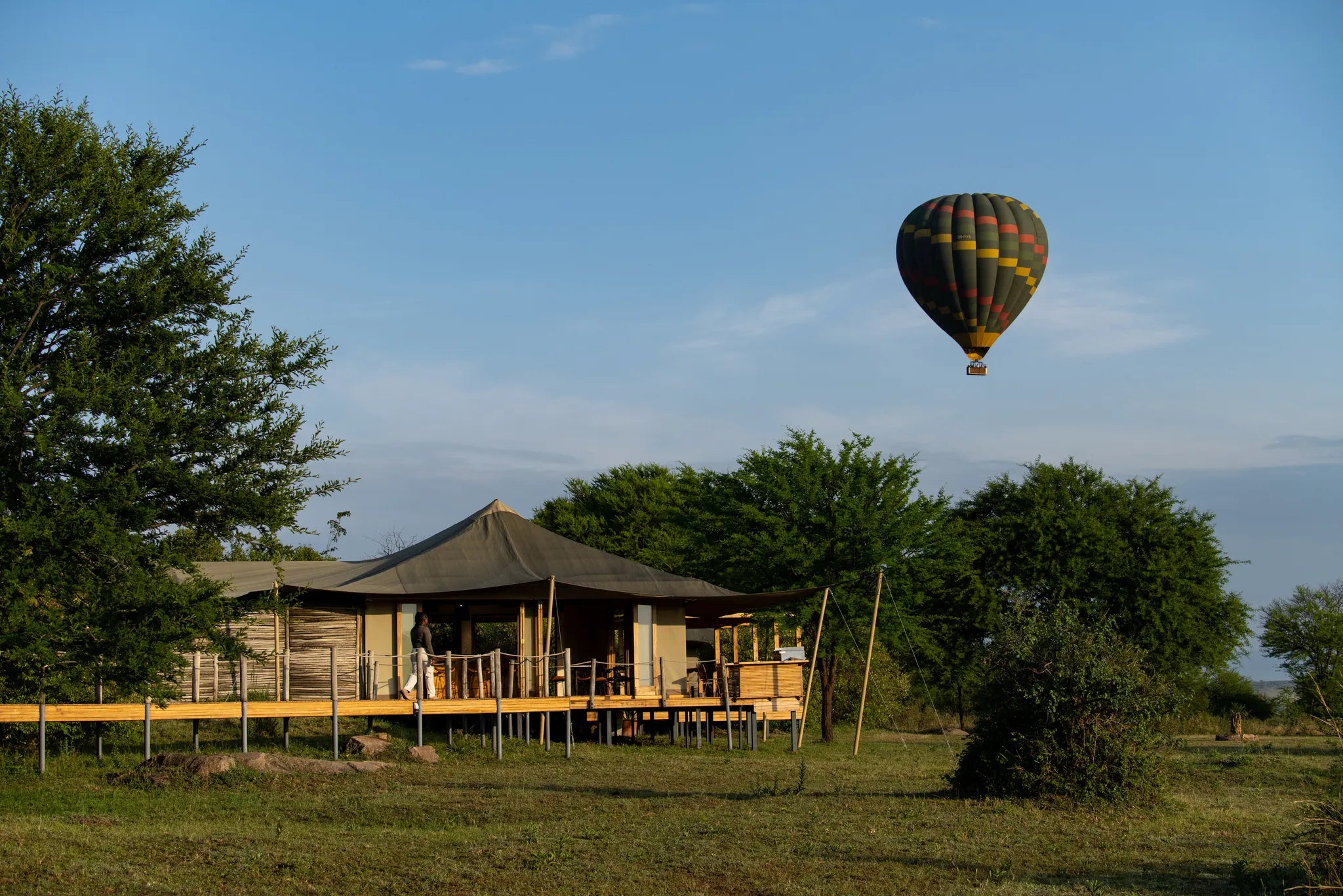 Sayari - Hot air ballooning at Sayari, Northern Serengeti, Tanzania.