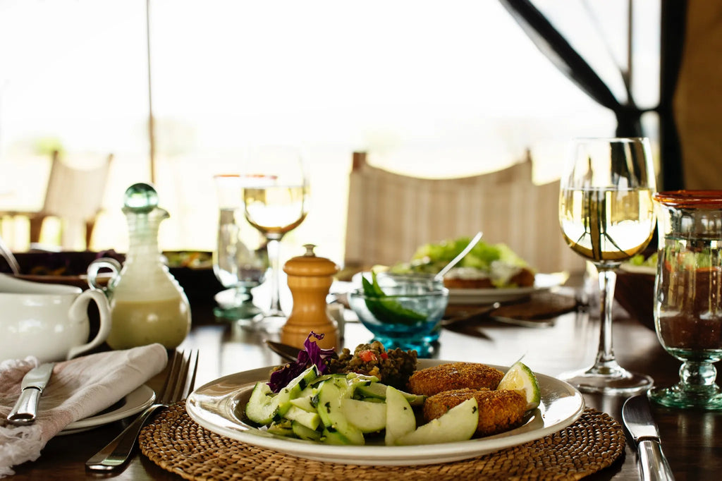 Lunch at Serengeti Safari Camp West, Serengeti Western Corridor, Tanzania.