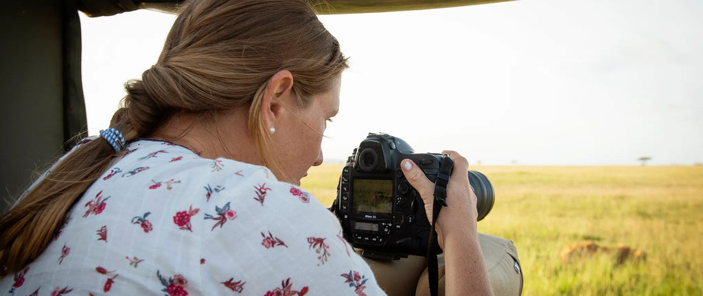 On a game drive at Serian The Original, Mara North Conservancy, Kenya.
