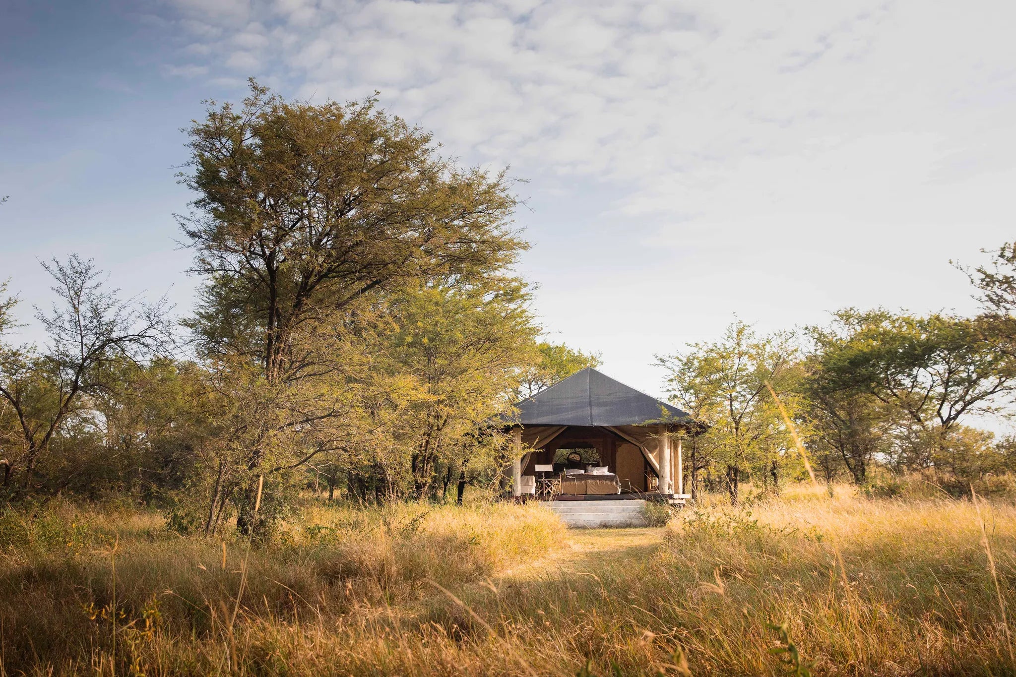 Lamai Client Tent - exterior at Serian's Serengeti Lamai, Northern Serengeti, Tanzania.