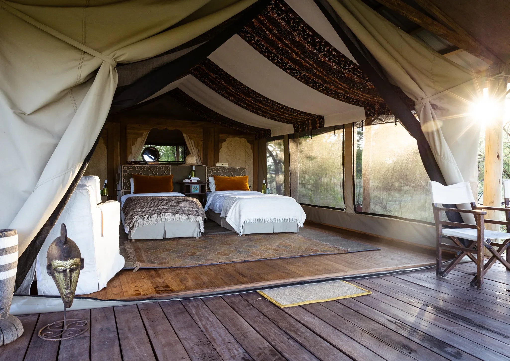 Lamai - Client tent at Serian's Serengeti Lamai, Northern Serengeti, Tanzania.