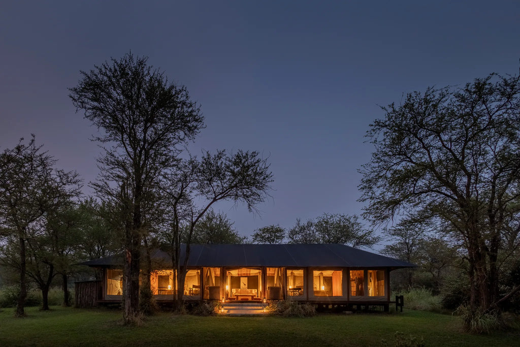 Lamai Family Tent Exterior at Serian's Serengeti Lamai, Northern Serengeti, Tanzania.