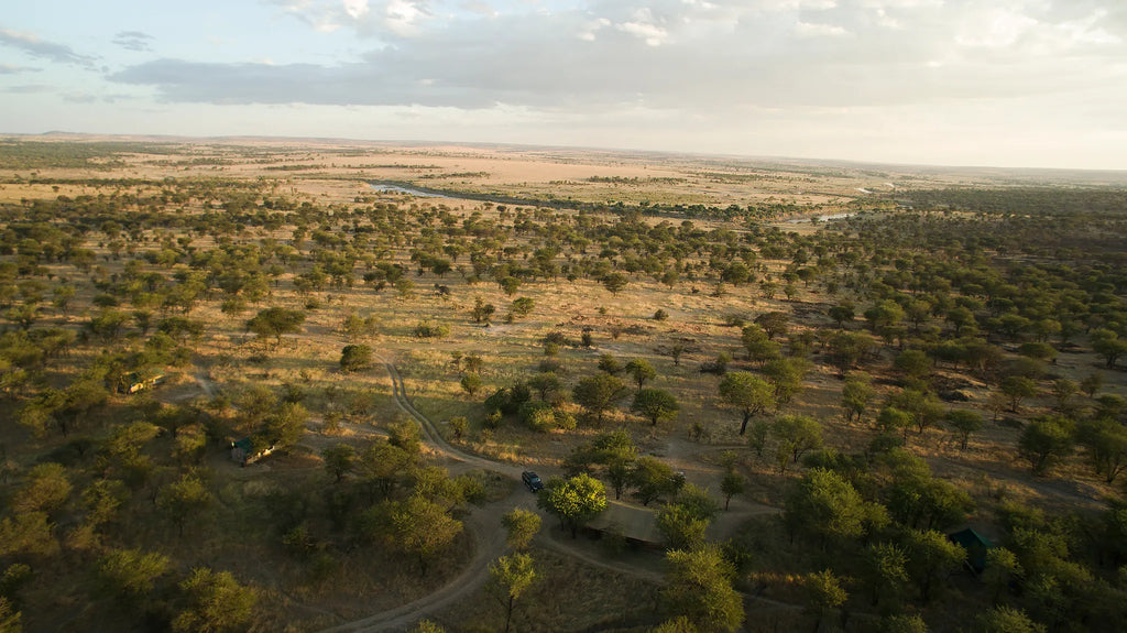Lamai view toward Mara River at Serian's Serengeti Lamai, Northern Serengeti, Tanzania.