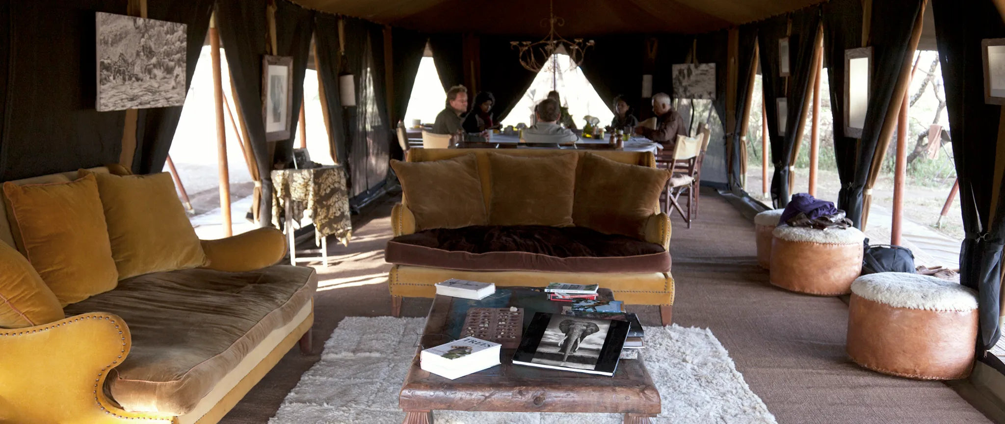 Mess Interior at Serian's Serengeti South, Southern Serengeti, Tanzania.