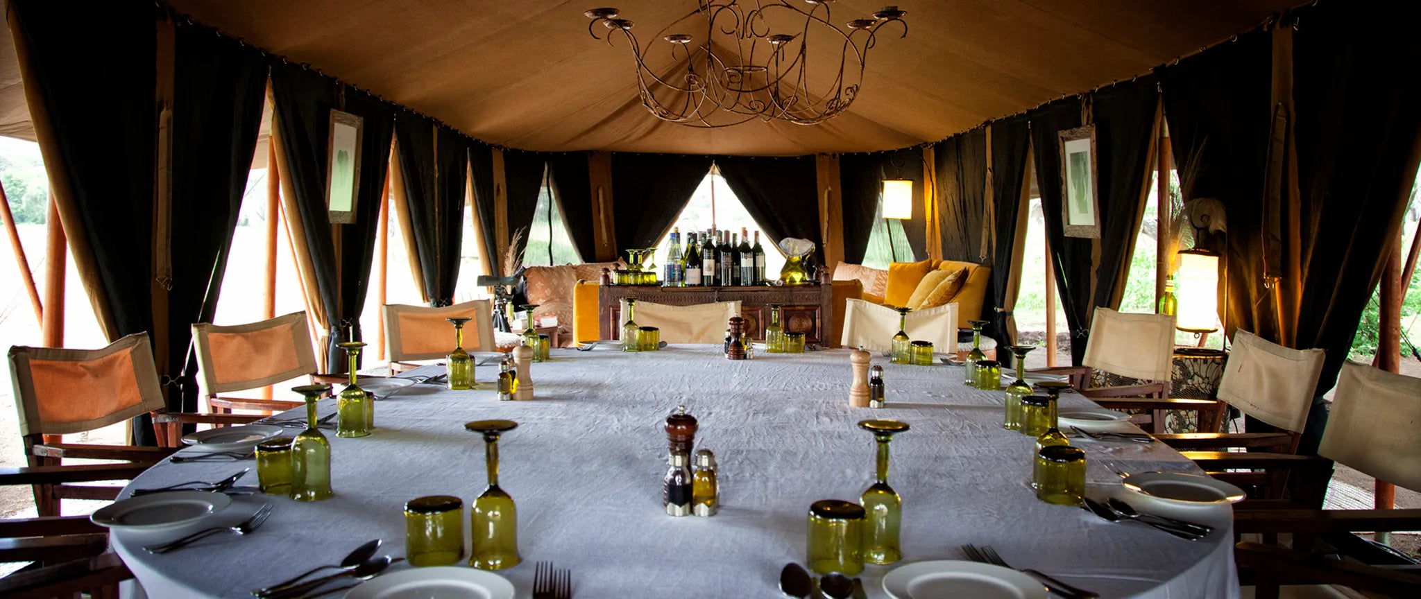 Restaurant - Interior at Serian's Serengeti South, Southern Serengeti, Tanzania.