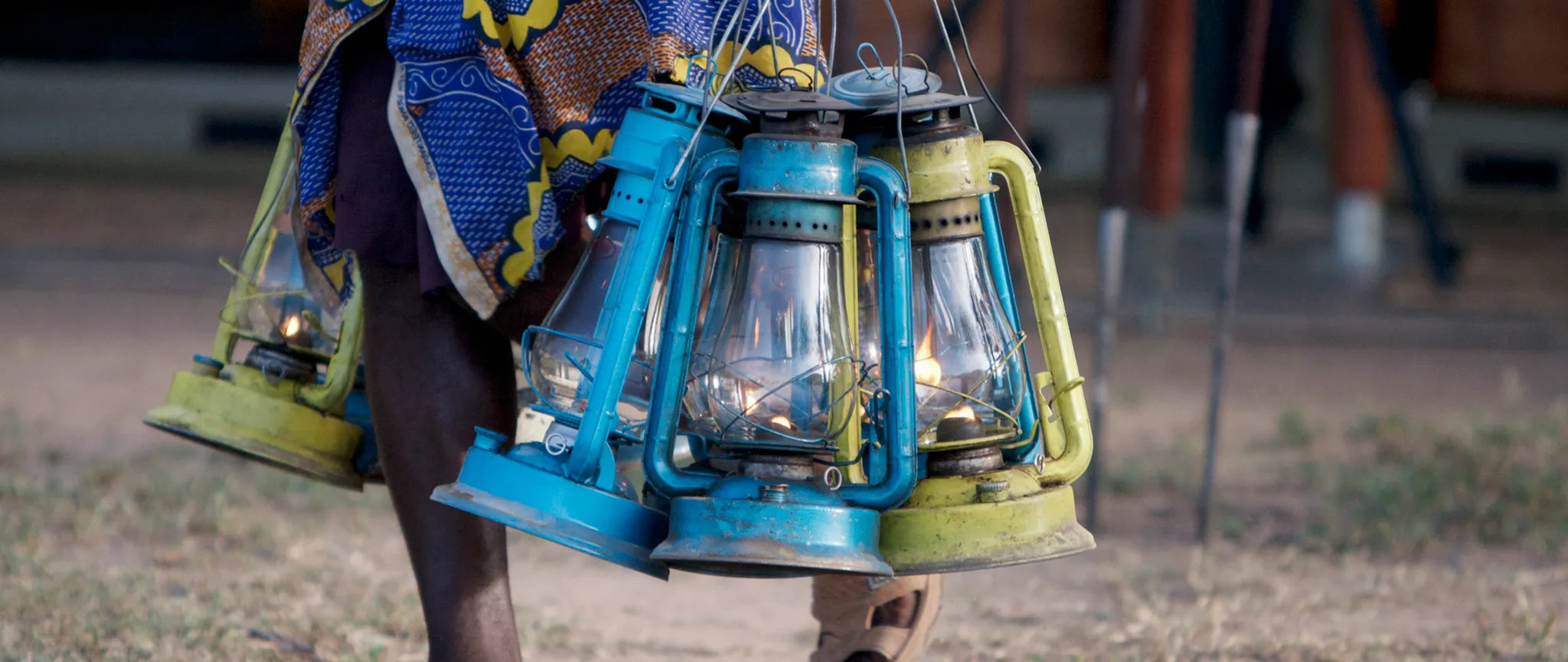 The details - oil lamps at Serian's Serengeti South, Southern Serengeti, Tanzania.